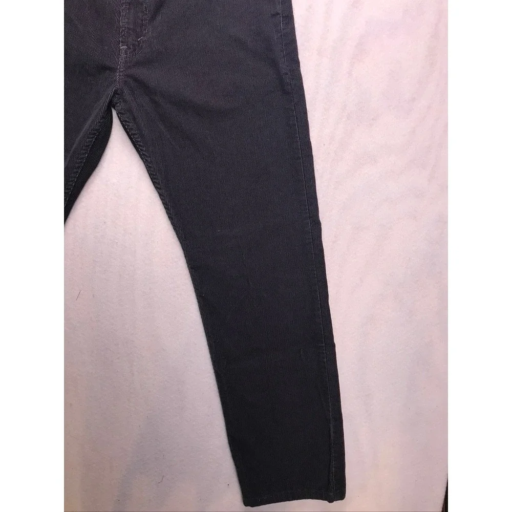 Levi's 505 Regular Fit Pants Mens 34x30 Charcoal Grey Classic‎ Corduroy Jeans